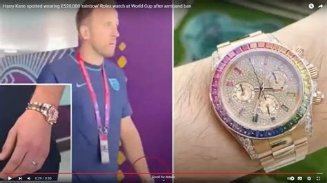 harry kane watch|Harry Kane ridiculed for his Rolex Rainbow Daytona .